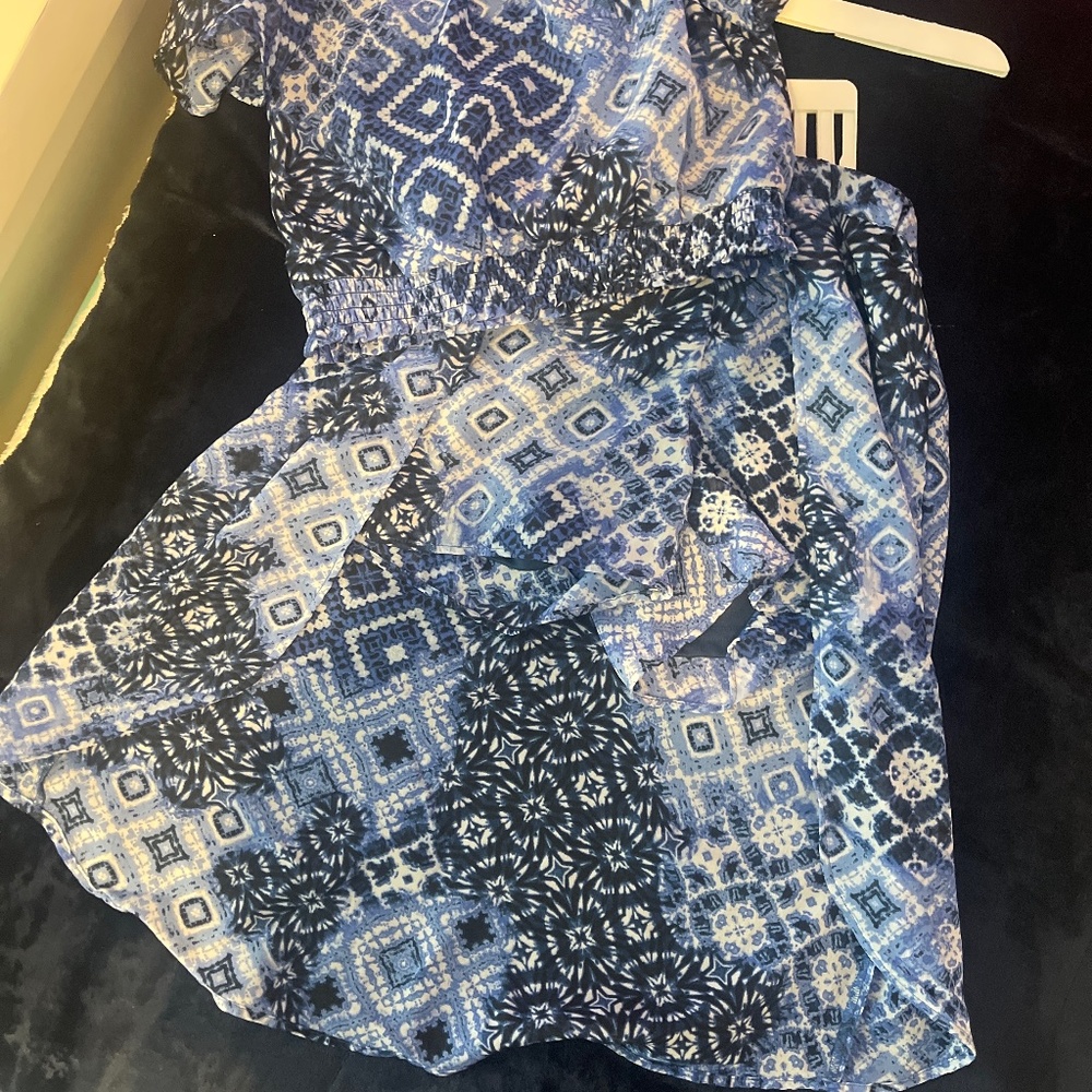 hi/low shorts set